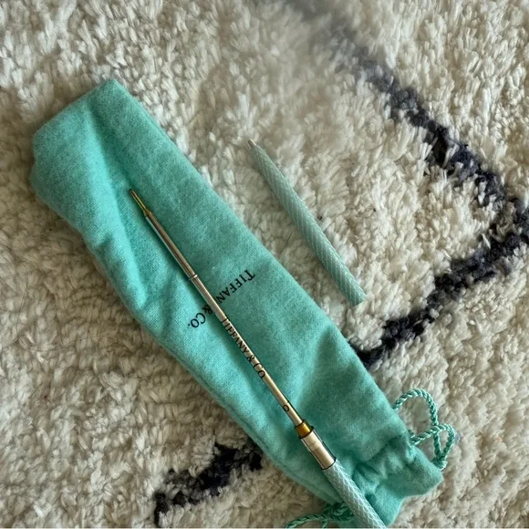 Tiffany & Co. Turquoise Pouch with Pen